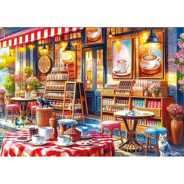 KS GAMES 20809 COFFEE STORE 68x48cm YAPBOZ/PUZZLE 1000 PARÇA