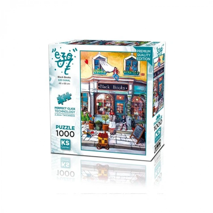 KS GAMES 20852 BLACK BOOKS 68x48cm YAPBOZ/PUZZLE 1000 PARÇA
