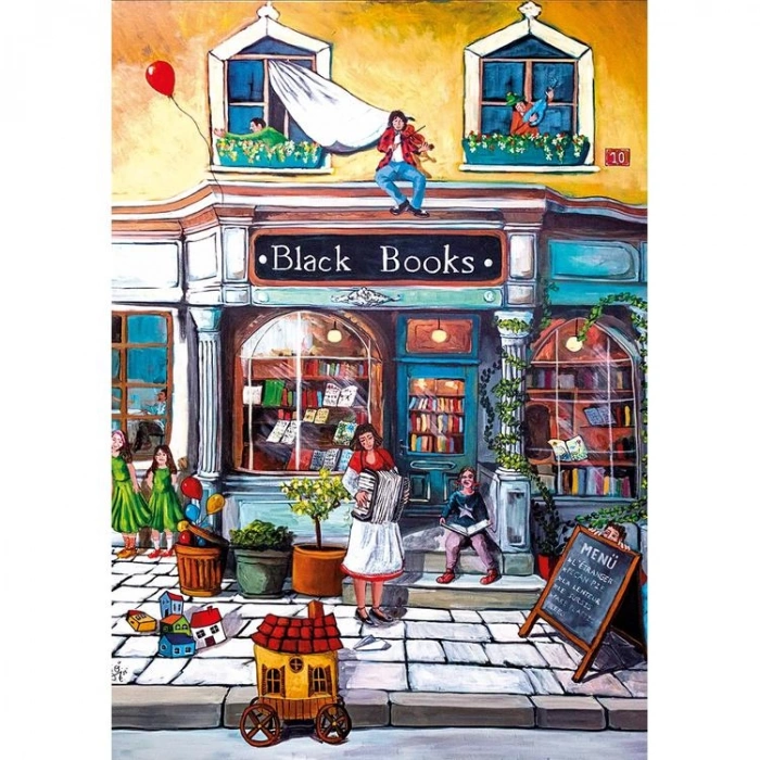 KS GAMES 20852 BLACK BOOKS 68x48cm YAPBOZ/PUZZLE 1000 PARÇA