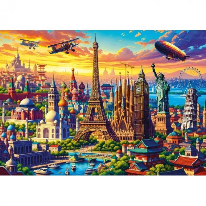 KS GAMES 20854 ONE WORLD CITY 68x48cm YAPBOZ/PUZZLE 1000 PARÇA