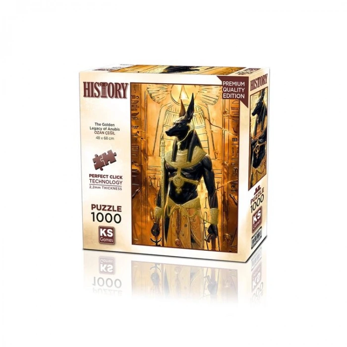 KS GAMES 20848 THE GOLDEN LEGACY OF ANUBIS 68x48cm YAPBOZ/PUZZLE 1000 PARÇA