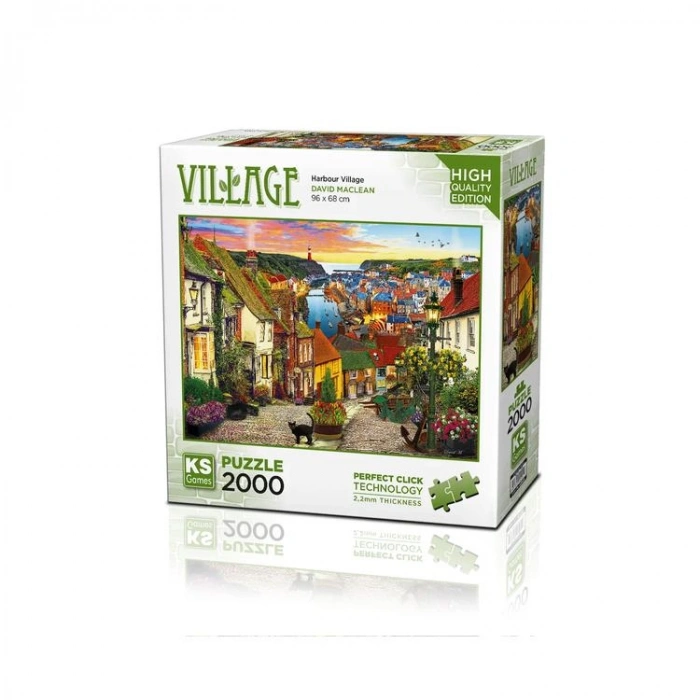 KS GAMES 22525 HARBOUR VILLAGE 96x68cm YAPBOZ/PUZZLE 2000 PARÇA