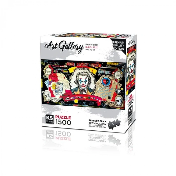 KS GAMES 17004 BACK TO BLACK 99x48cm YAPBOZ/PUZZLE 1500 PARÇA