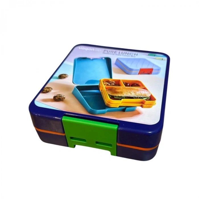 VAGONLİFE VGN-1009  BÖLMELİ BESLENME YEMEK KABI- PURE LUNCH BOX  - KARIŞIK RENK (TEKLİ)