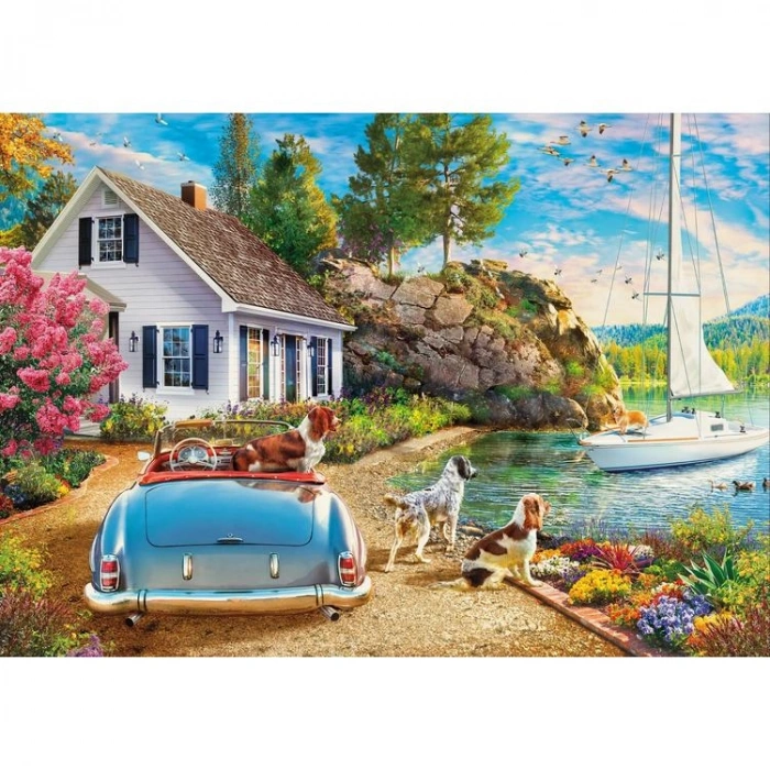 KS GAMES 22537 DOG ON THE BOAT 96x68cm YAPBOZ/PUZZLE 2000 PARÇA
