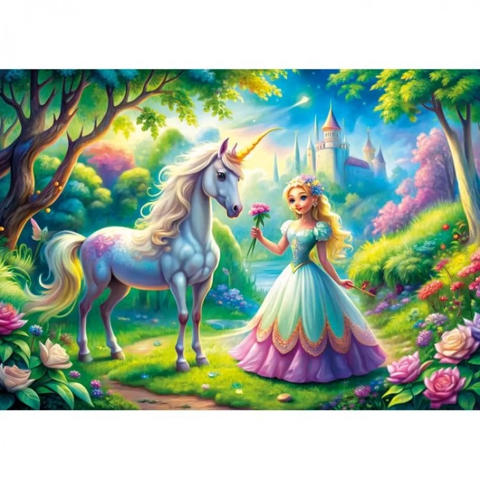 KS GAMES 31755 PRINCES & UNICORN 34x48cm YAPBOZ/PUZZLE 50 PARÇA