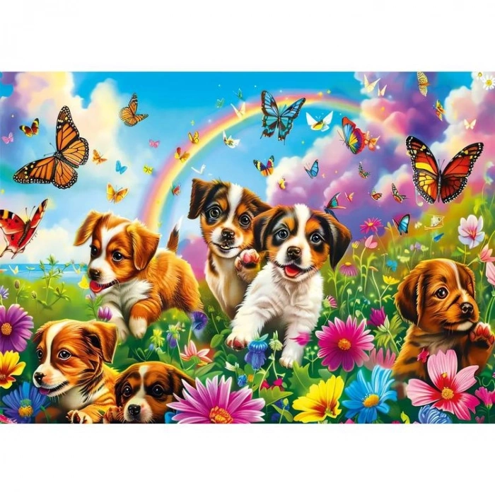 KS GAMES 31754 PLAYING PUPPIES 34x48cm YAPBOZ/PUZZLE 50 PARÇA