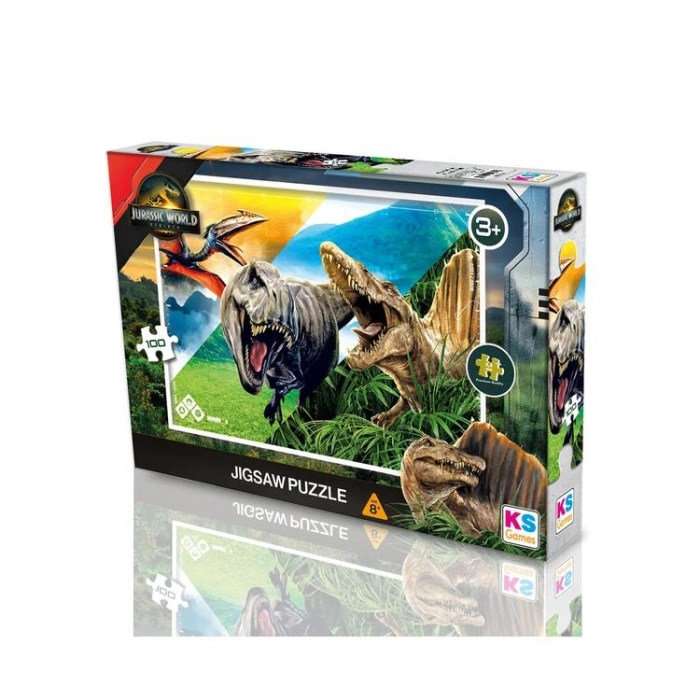 KS GAMES JW714 JURRASIC WORLD REBIRTH 34x48cm YAPBOZ/PUZZLE 100 PARÇA