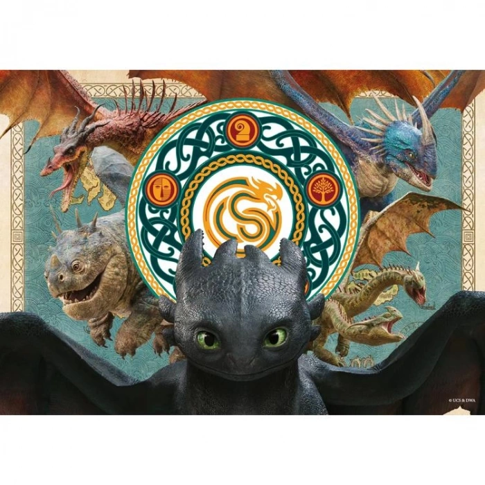 KS GAMES HD709 HOW TO TRAIN YOUR DRAGON 34x48cm YAPBOZ/PUZZLE 50 PARÇA