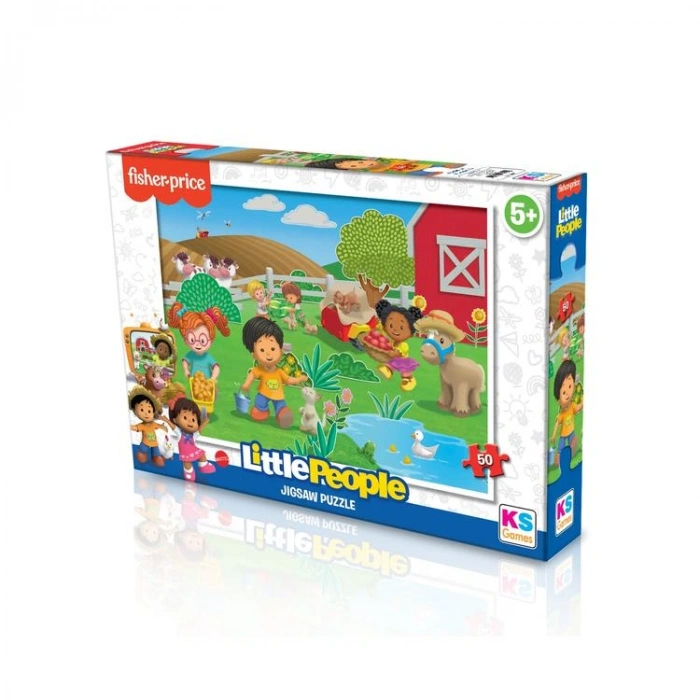 KS GAMES LP709 FISHER PRICE LITTLE PEOPLE 34x48cm YAPBOZ/PUZZLE 50 PARÇA