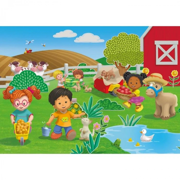 KS GAMES LP709 FISHER PRICE LITTLE PEOPLE 34x48cm YAPBOZ/PUZZLE 50 PARÇA
