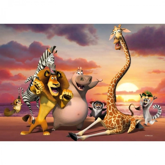 KS GAMES  MG714 MADAGASCAR 34x48cm YAPBOZ/PUZZLE 100 PARÇA
