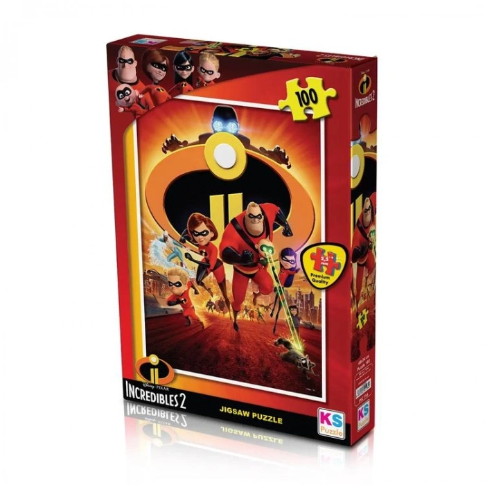KS GAMES INC714 INCREDIBLES 2 34x48cm YAPBOZ/PUZZLE 100 PARÇA