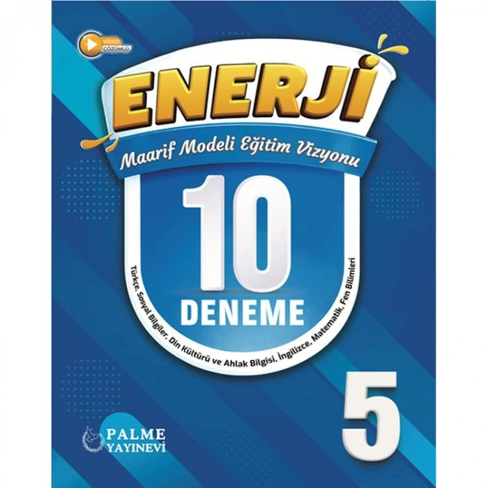 PALME 5.SINIF ENERJİ TÜM DERSLER 10 DENEME MAARİF MODELİ EĞİTİM VİZYONU