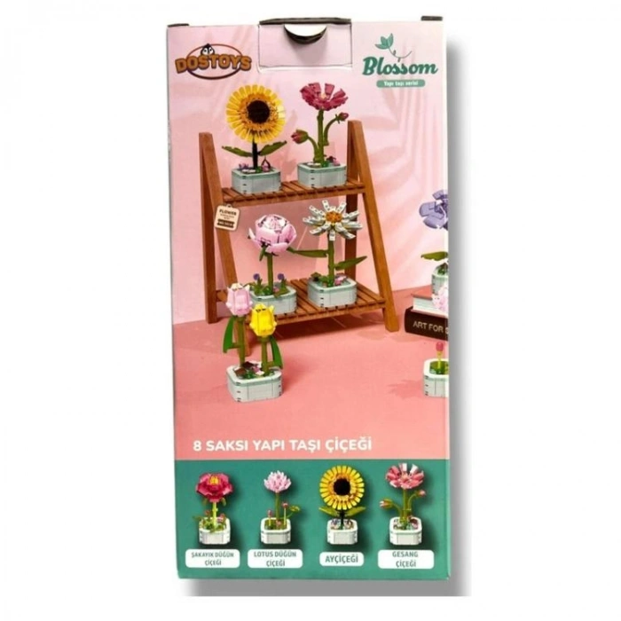 DOSTOYS 103-A2 BLOSSOM ÇİÇEK BLOK OYUNCAK PAPATYA