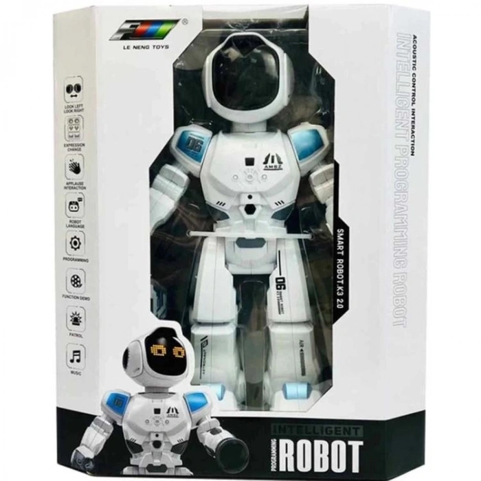 CANEM K30 UZAKTAN KUMANDALI SESLİ BÜYÜK 36 CM SMART ROBOT