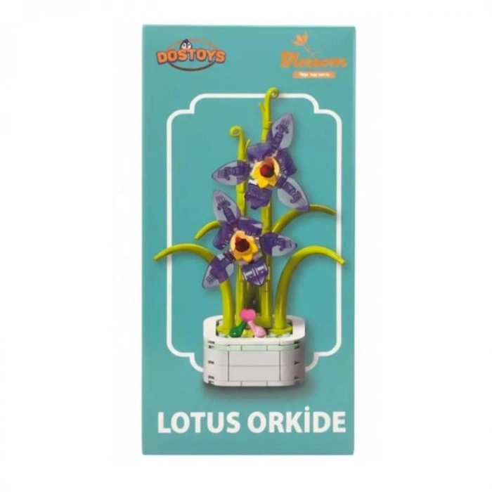 DOSTOYS 103I-2 BLOSSOM KRİSTAL GRADYAN ÇİÇEKLER BLOK OYUNCAK LOTUS ORKİDE