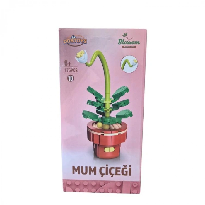 DOSTOYS 113-10 BLOSSOM MİNİ ÇİÇEK BLOK OYUNCAK MUM ÇİÇEĞİ 175 PARÇA 6+