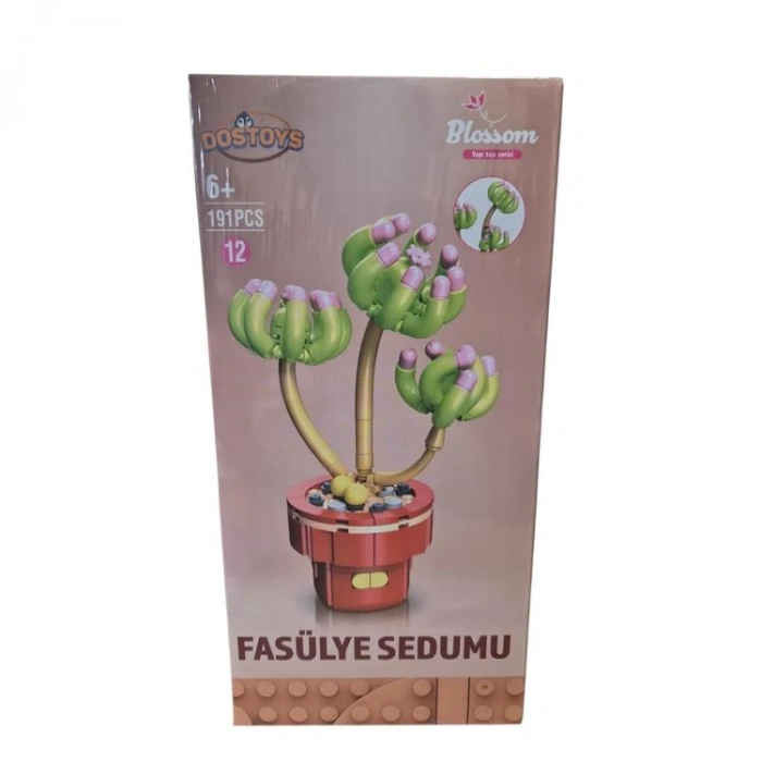 DOSTOYS 113-12 BLOSSOM MİNİ ÇİÇEK BLOK OYUNCAK FASÜLYE SEDUMU 191 PARÇA 6+