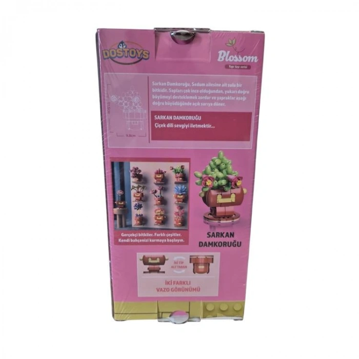 DOSTOYS 113-20 BLOSSOM MİNİ ÇİÇEK BLOK OYUNCAK SARKAN DAMKORUĞU 195  PARÇA 6+