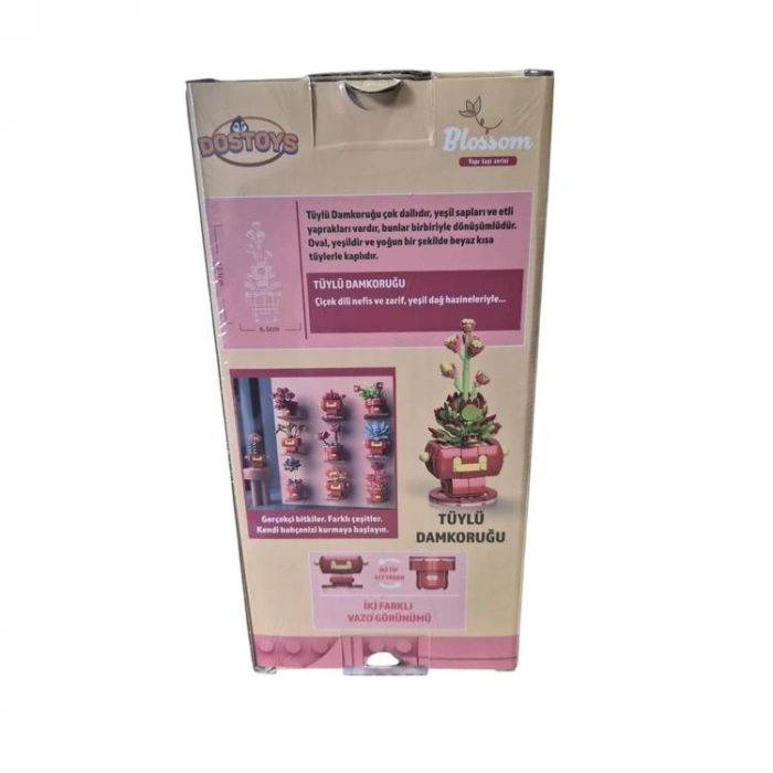 DOSTOYS 113-24 BLOSSOM MİNİ ÇİÇEK BLOK OYUNCAK TÜYLÜ DAMKORUĞU 183 PARÇA 6+