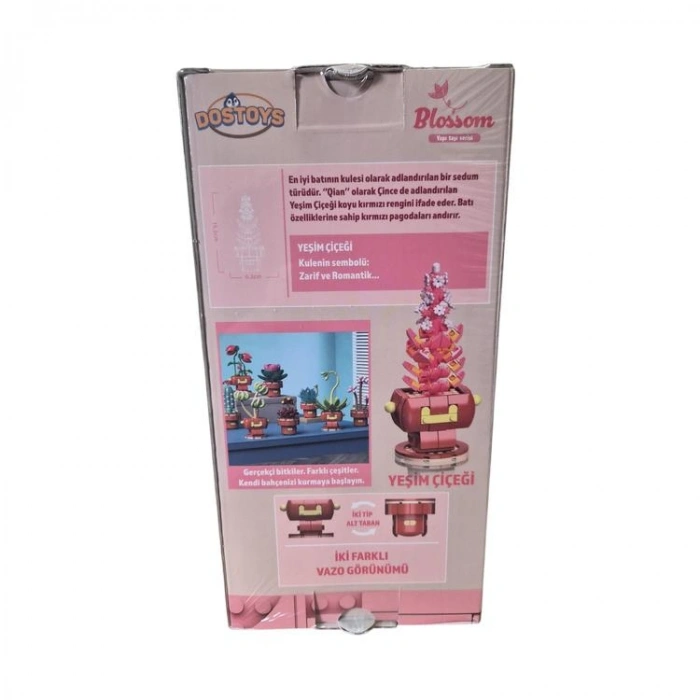 DOSTOYS 113-9 BLOSSOM MİNİ ÇİÇEK BLOK OYUNCAK YEŞİM ÇİÇEĞİ 200 PARÇA 6+