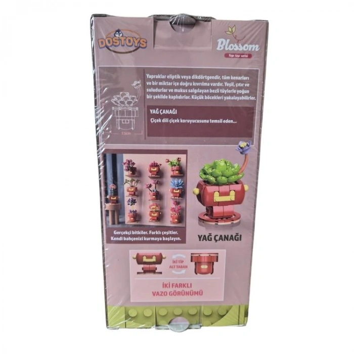 DOSTOYS 113-23 BLOSSOM MİNİ ÇİÇEK BLOK OYUNCAK YAĞ ÇANAĞI 197 PARÇA 6+