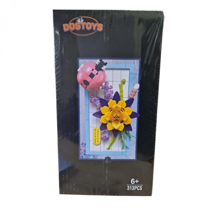 DOSTOYS 115-11 MİNİ ÇİÇEK BLOK OYUNCAK AY IŞIĞINDA GÜZELLİK 313 PARÇA 6+