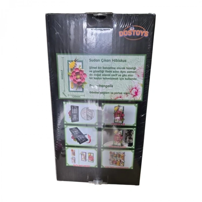 DOSTOYS 115-13 MİNİ ÇİÇEK BLOK OYUNCAK SUDAN ÇIKAN HİBİSCUS 217 PARÇA 6+