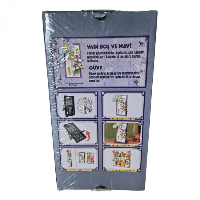 DOSTOYS 115-14 MİNİ ÇİÇEK BLOK OYUNCAK VADİDE ORKİDE VE GÜVE 262 PARÇA 6+