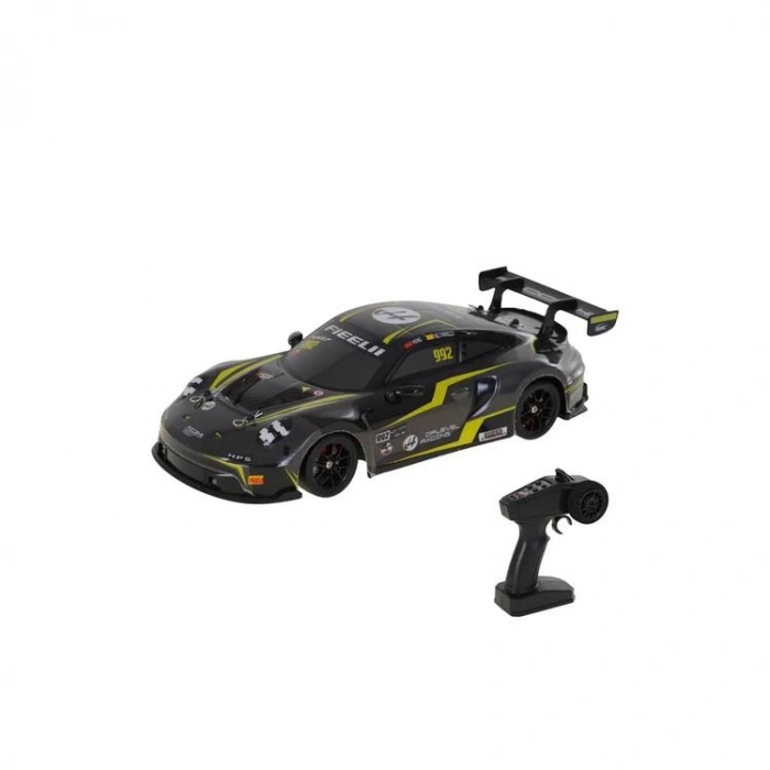 PASİFİK 91602P-1 4WD MODEL RACING CAR1:12 PORSCHE UZAKTAN KUMANDALI 30KM HIZ KUTULU SİYAH/SARI 6+