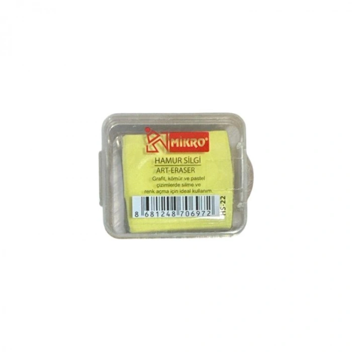 MİKRO HS22Y PASTEL RENKLİ HAMUR SİLGİ - TEKLİ