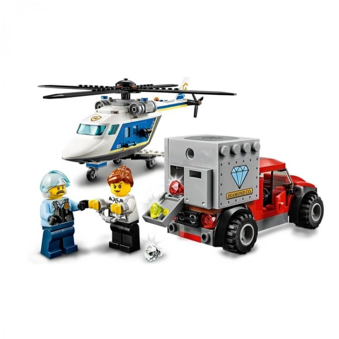 LEGO 60243 CITY POLİS HELİKOPTERİ TAKİBİ 212 PARÇA 5+