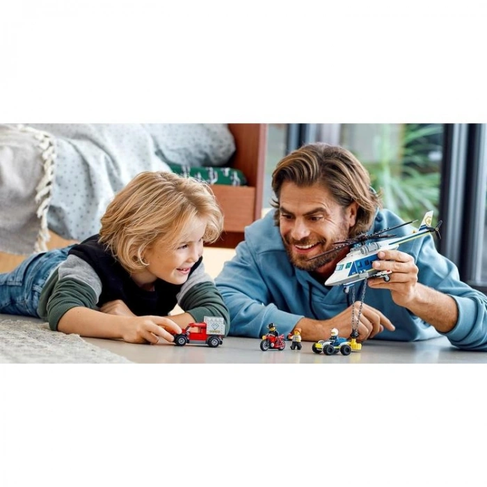 LEGO 60243 CITY POLİS HELİKOPTERİ TAKİBİ 212 PARÇA 5+