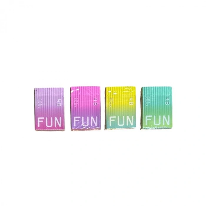 MİKRO E2191 FUN ECO RENKLİ PVC KILIFLI SOFT DİKDÖRTGEN SİLGİ - TEKLİ