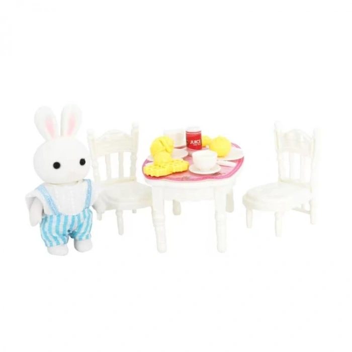 MEGA 6621A-3 BAY DREAMY MINI AKSESUARLI PET YEMEK MASASI SETİ 3+