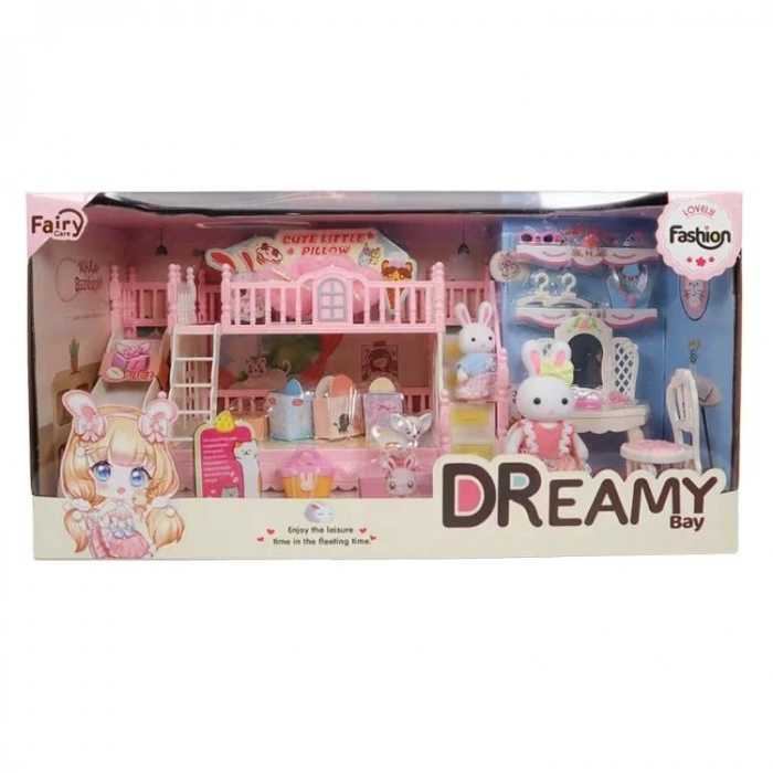 MEGA 6638 BAY DREAMY MINI AKSESUARLI ÇİFT KİŞİLİK ÇOÇUK ODASI SETİ 3+