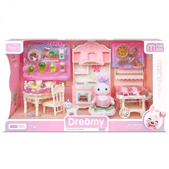 MEGA 6719 BAY DREAMY MINI AKSESUARLI BÜYÜK MUTFAK OYUN SETİ 3+