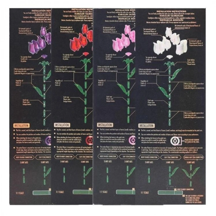 MEGA 957005 RENKLİ KARMA GÜL YAPI BLOKLARI  6+ - TEKLİ