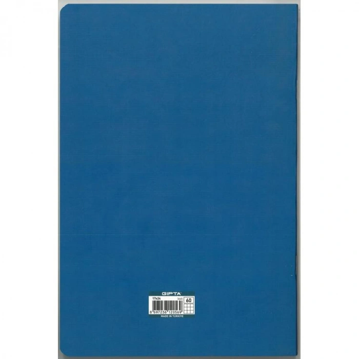 GIPTA ART MASTER 17X24  TEL DİKİŞLİ KARTON KAPAK 60 YP KARELİ DEFTER 3665 - TEKLİ