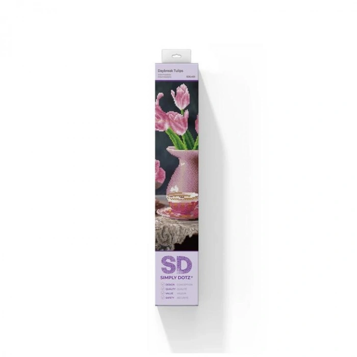 DIAMOND DOTZ SD6.403 DAYBREAK TULIPS 34,6x52 cm BONCUK TABLO KİTİ