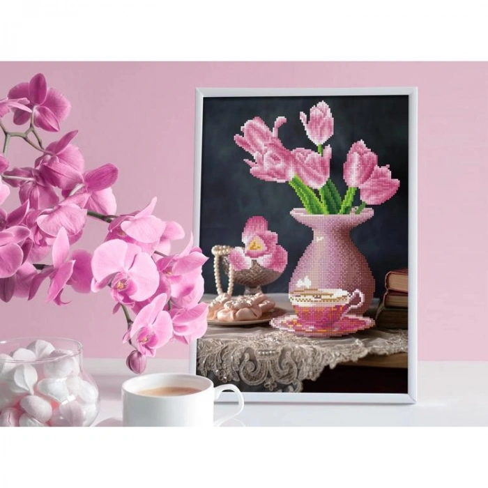 DIAMOND DOTZ SD6.403 DAYBREAK TULIPS 34,6x52 cm BONCUK TABLO KİTİ