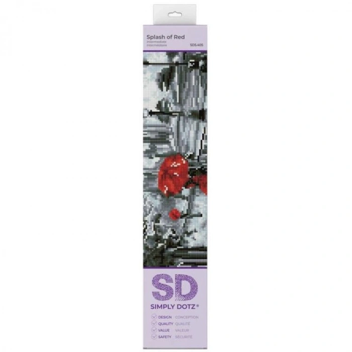 DIAMOND DOTZ SD5.405 SPLASH OF RED 30x40 cm BONCUK TABLO KİTİ