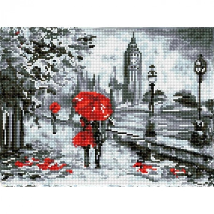 DIAMOND DOTZ SD5.405 SPLASH OF RED 30x40 cm BONCUK TABLO KİTİ