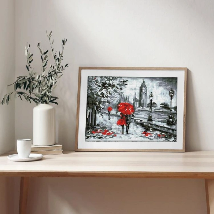 DIAMOND DOTZ SD5.405 SPLASH OF RED 30x40 cm BONCUK TABLO KİTİ