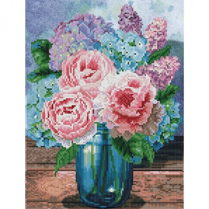 DIAMOND DOTZ DD7.096 PASTEL BOUQUET 32x42 cm BONCUK TABLO KİTİ