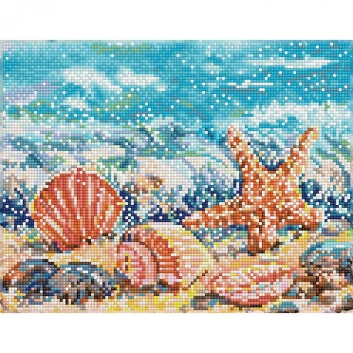 DIAMOND DOTZ SD4.413 SUMMERTIME BEACH 27x35 cm BONCUK TABLO KİTİ