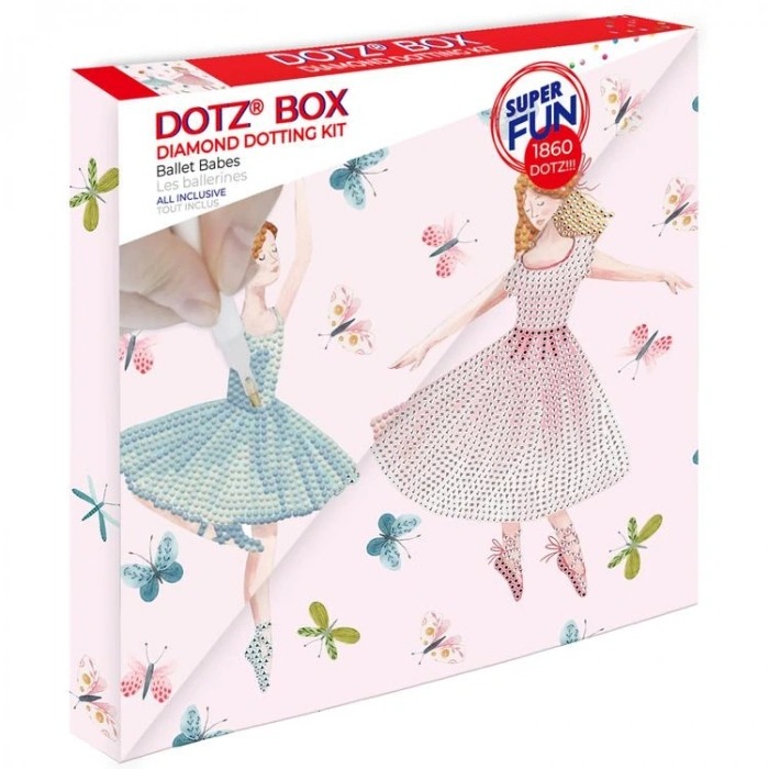 DIAMOND DOTZ DBX.047 DOTZ BOX BALLET BABES 28x28 cm BONCUK TABLO KİTİ