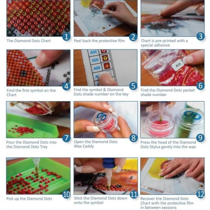 DIAMOND DOTZ DBX.047 DOTZ BOX BALLET BABES 28x28 cm BONCUK TABLO KİTİ