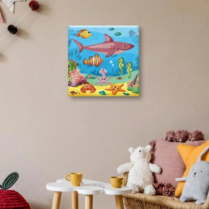 DIAMOND DOTZ DBX.029 DOTZ BOX DOTZ IN THE OCEAN 28x28 cm BONCUK TABLO KİTİ